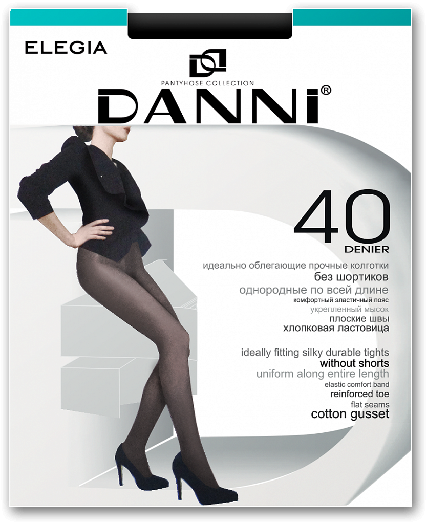 КОЛГОТКИ Danni Filanka 40 Den Черные 4