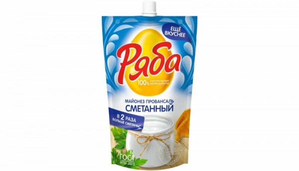 Майонез Ряба Провансаль сметанный 50,5% 344 мл