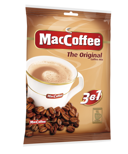 Напиток кофейный растворимый MACCOFFEE 3в1 Original м/у 10х20 г