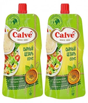 СОУС CALVE Сырный Цезарь 230 гр \ КДВ