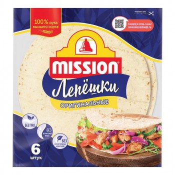 Лепешки Mission Мексиканские Пшеничные 250 гр.