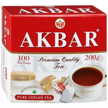 ЧАЙ Акбар Ceylon 100 пак. с/я