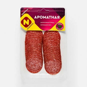 Колбаса Ароматная Нарезка Останкино с/к в/у 100 гр